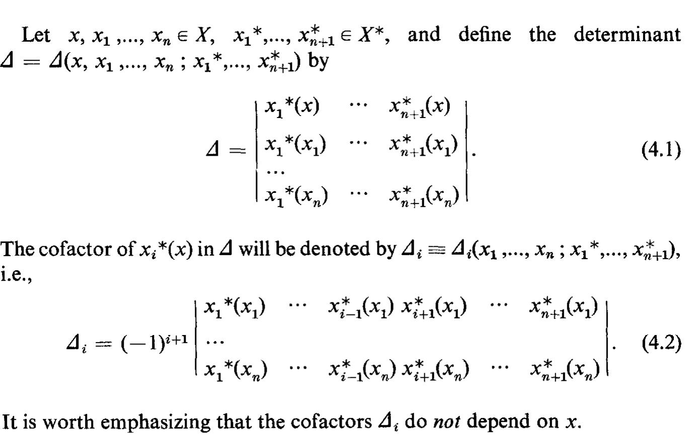 4. CHARACTERIZATION OF BEST APPROXIMATIONS 