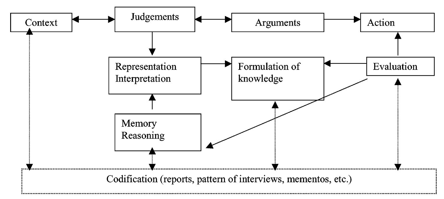 Fig. 1. Cognitive pattern and output of experts and consultants 