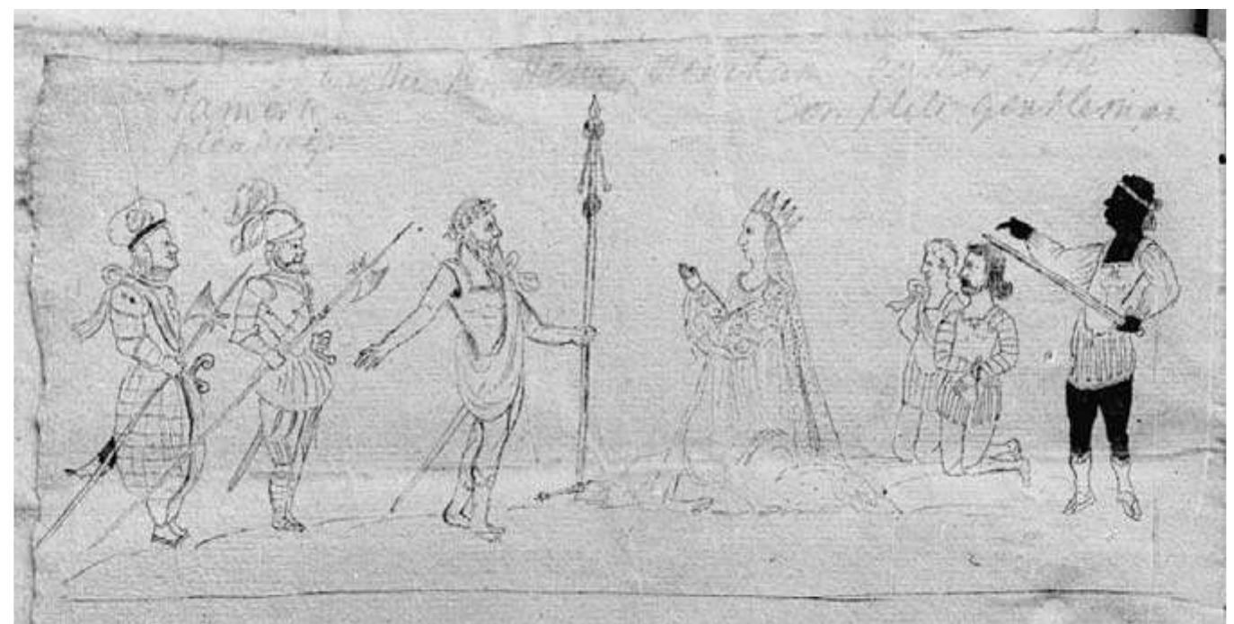 1 Acontemporary drawing of Titus Andronicus, by Henry Peacham. 