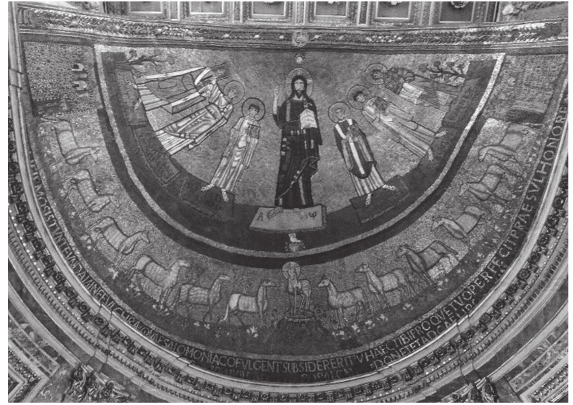 Figure 2 The Paulinus of Nola type Trinity: Church of San Marco, Rome, apse ninth century (J. Kelly 2017) 