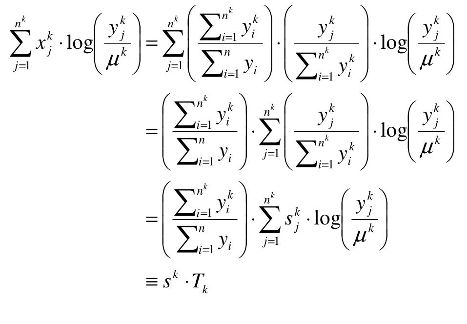 The first term of the kth group can now be rewritten as  while the second and third terms can be rewritten as 