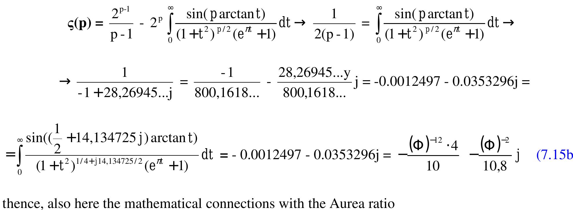 Thence, we can rewrite the expressions (7.14-7.15) for p= % + 14,134725...j, also as follows: 