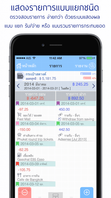 App บัญชีส่วนบุคคล Evo Wallet