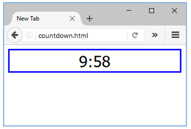 countdown with javascript