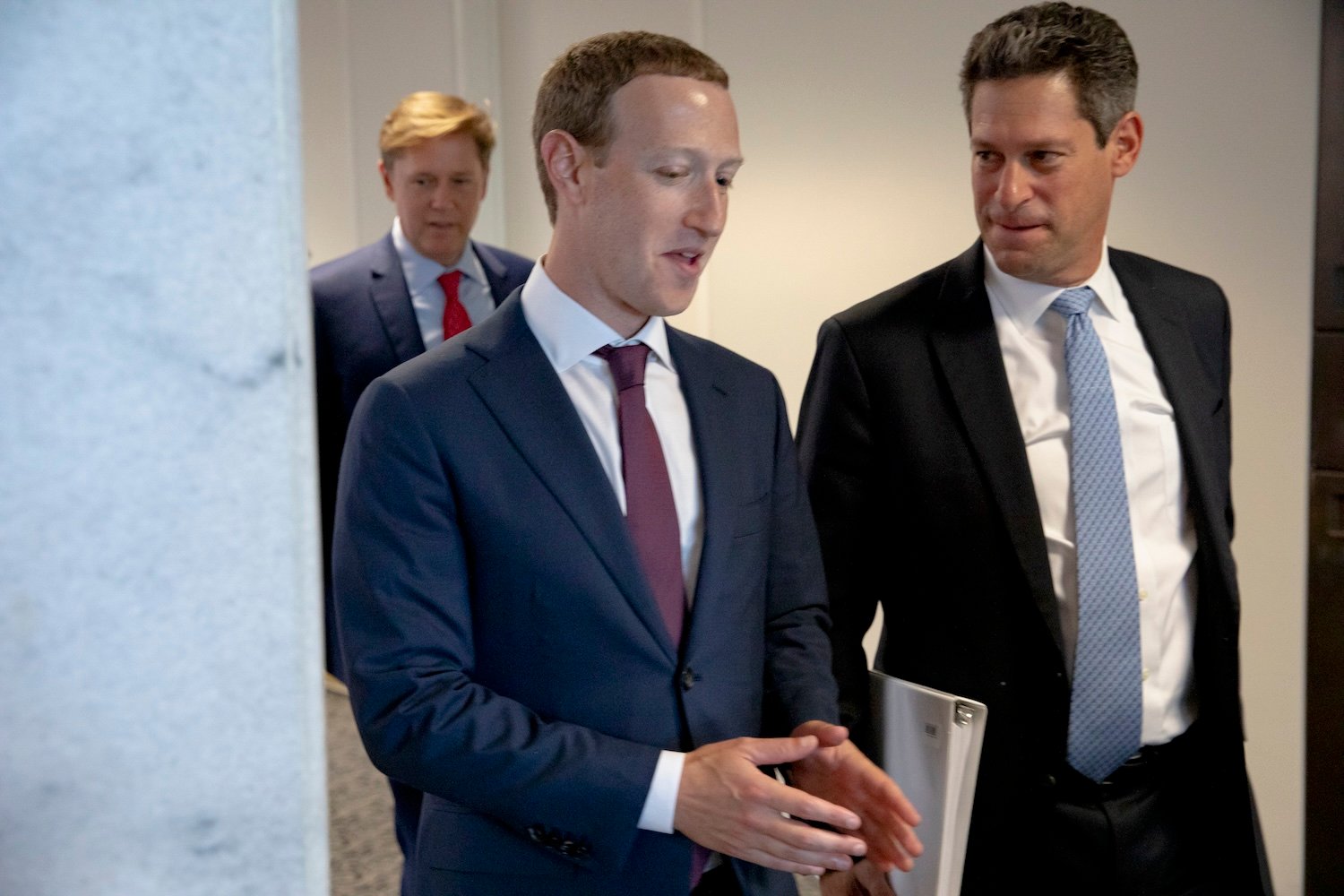 Meta CEO Mark Zuckerberg and Joel Kaplan, the company's vice president of global policy.