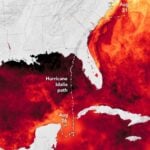 Idalia Heatmap Surface Temperatures