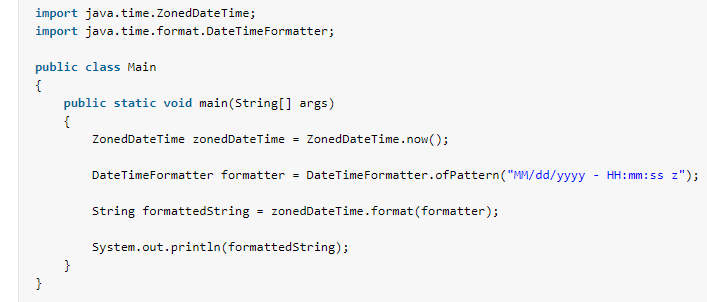 Format ZonedDateTime to string