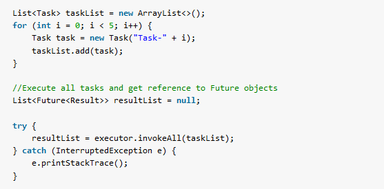 ExecutorService invokeAll API