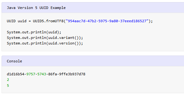 Java UUID