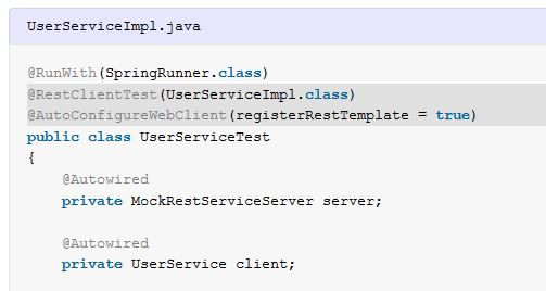 Spring RestClientTest Annotation