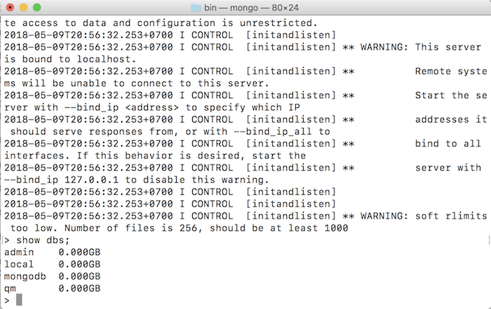 Backup and restore MongoDB database