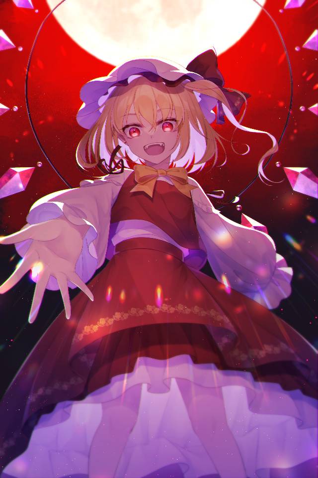 一张芙兰朵露·斯卡蕾特,少女诱惑中,东方Project绘画图片