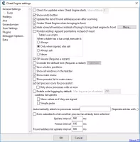 Cheat Engine settings