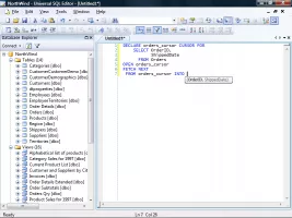 Fetch cursor information