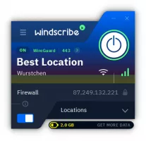 Windscribe screenshot 2