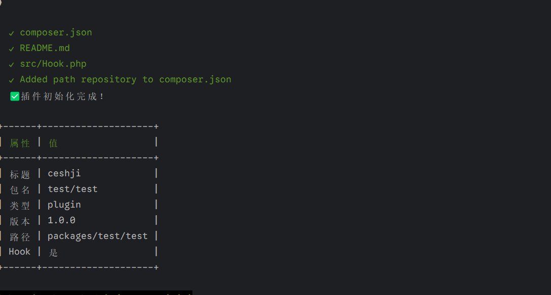 CatchAdmin 创建一个新插件包