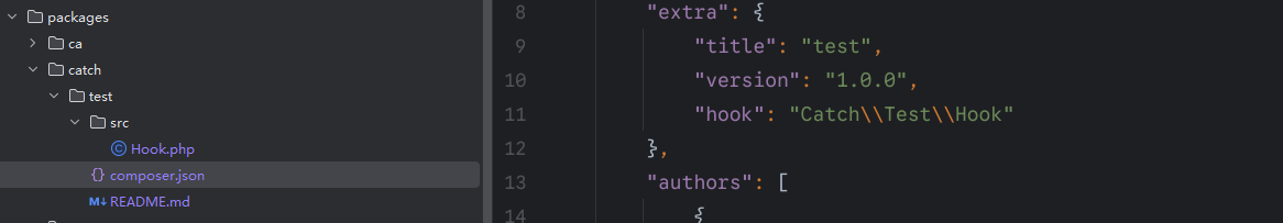 CatchAdmin 插件结构