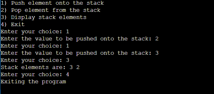 Stack functions in C++