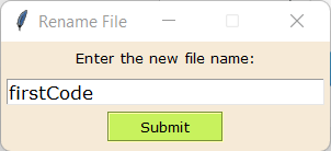 File Explorer using Tkinter in Python