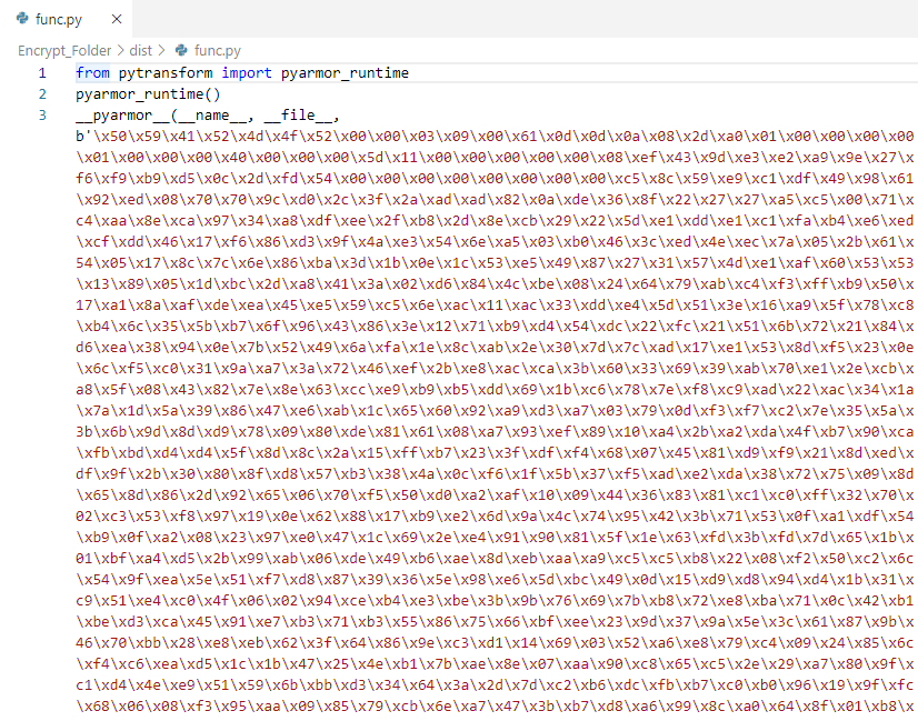Obfuscating a Python program