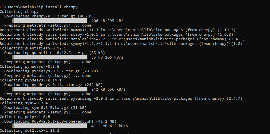 Python ChemPy Module