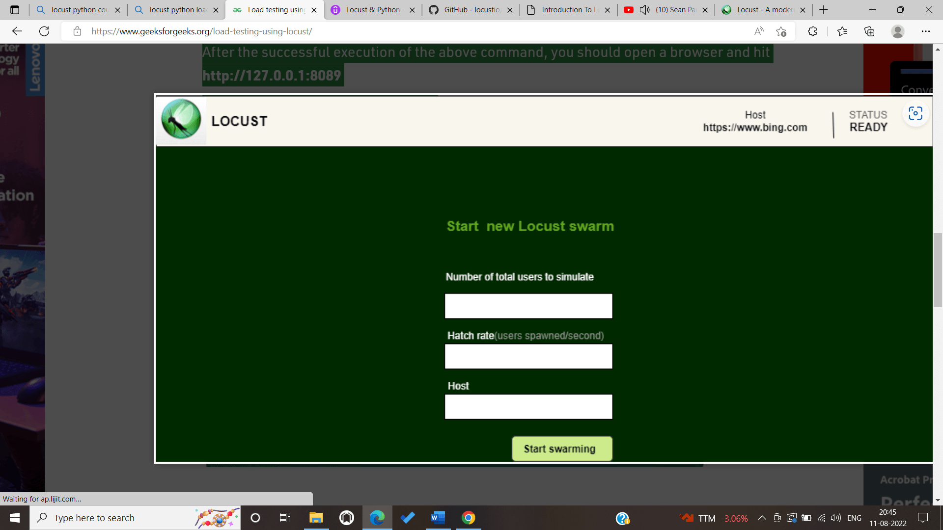 Python Locust Module