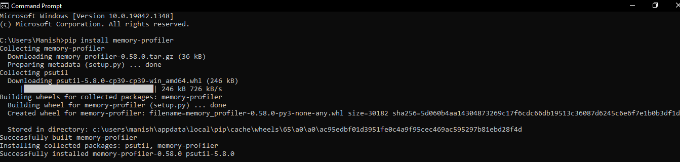 Python memory-profiler Module