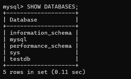 Python MySQL Create Database