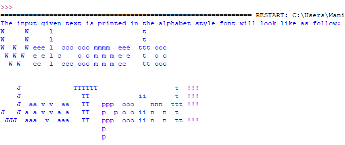 Python Pyfiglet Module
