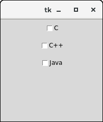 Python Tkinter Checkbutton