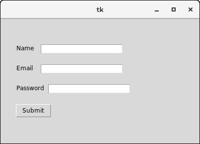 Python Tkinter Entry