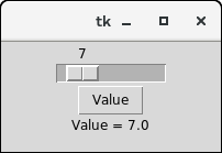 Python Tkinter Scale