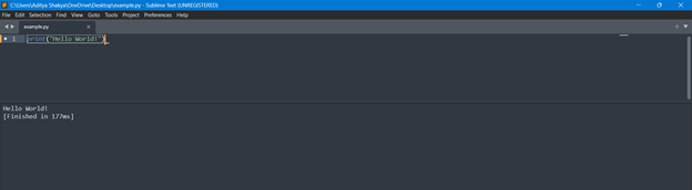 Sublime Text for Python