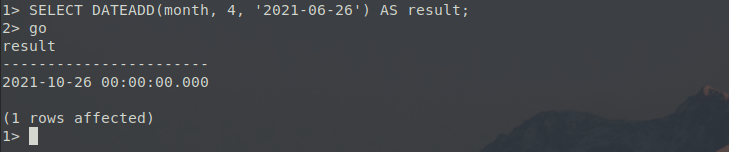 SQL Server DATEADD Function