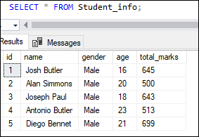 SQL Server Insert Into