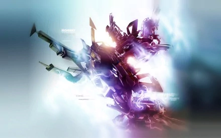 HD wallpaper featuring an abstract, cool design with dynamic shapes and vibrant colors, creating a visually striking background.