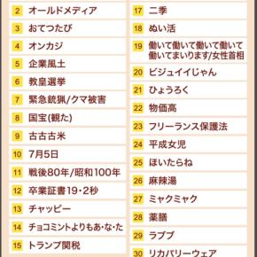 【2025年新語・流行語大賞】ノミネート語一覧 「オールドメディア オールドメディア」