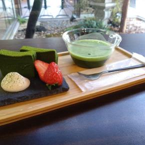 静岡抹茶と日本酒 磯自慢のテリーヌショコラ＠茶匠丸玉園 SANOWA