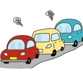 最寄り駅の道路が渋滞してました…(+o+)（今日はプロ野球誕生の日)