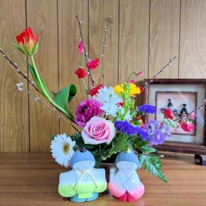 フラワーアレンジメント2月②