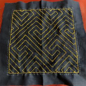 アシェット 初めての刺し子55 変わり雷文