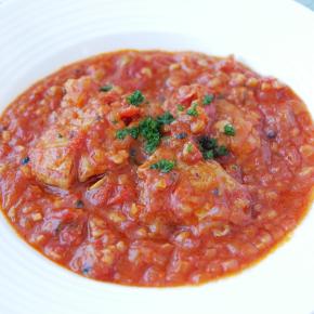 雑穀米でとろ～りトマト煮♪