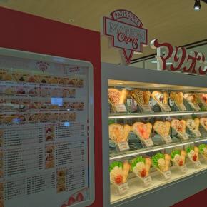 マリオンクレープ「ブルーベリージャムチーズ」（八戸市江陽 ラピア） モコとココ