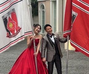 浦和レッズサポーターの結婚式に参戦。