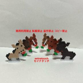 アイロンビーズ☆六角L★馬⑤⑥♪