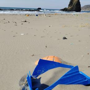 海のゴミに心痛む