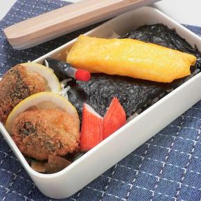 今日のお弁当はのり弁、リメイクおかず入り