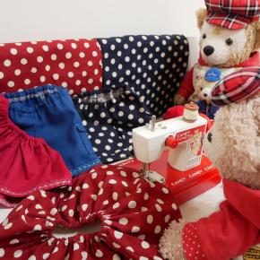 クリスマスの新しいお洋服 シェリーのお裁縫