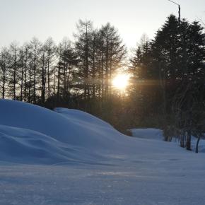 雪明けの景色…ハァ！