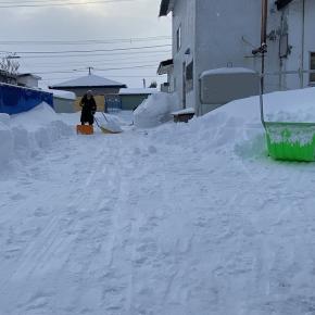 「除雪作業と端野中学校訪問｜49年前の記録を求めて」【3月18日】